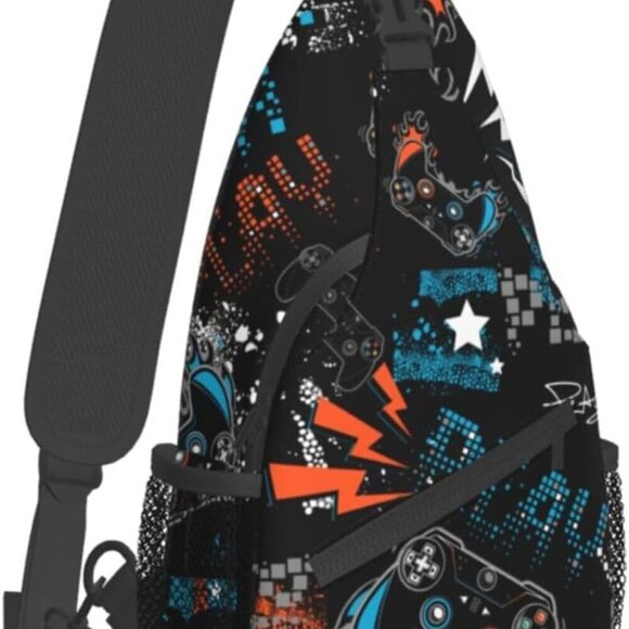 Other - Men's Polyester Sling Backpack Lightweight Travel Crossbody Daypack